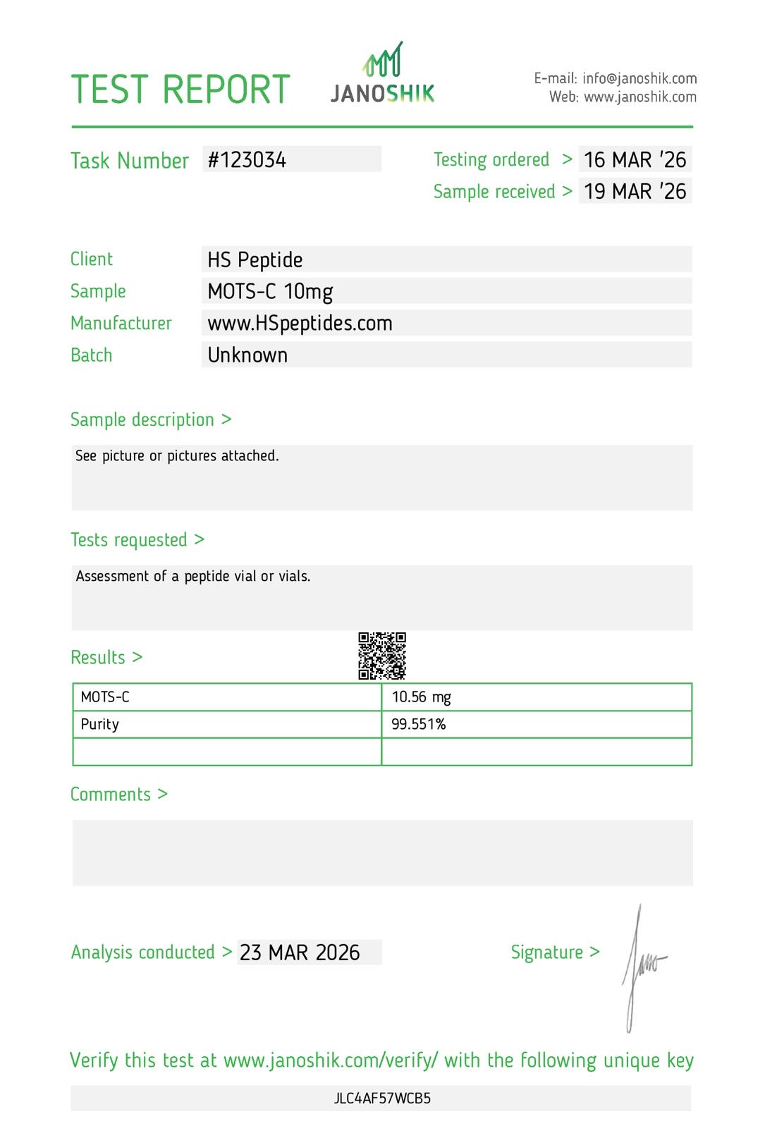 MOTS-C - 10mg (Single Vial) - Image 2